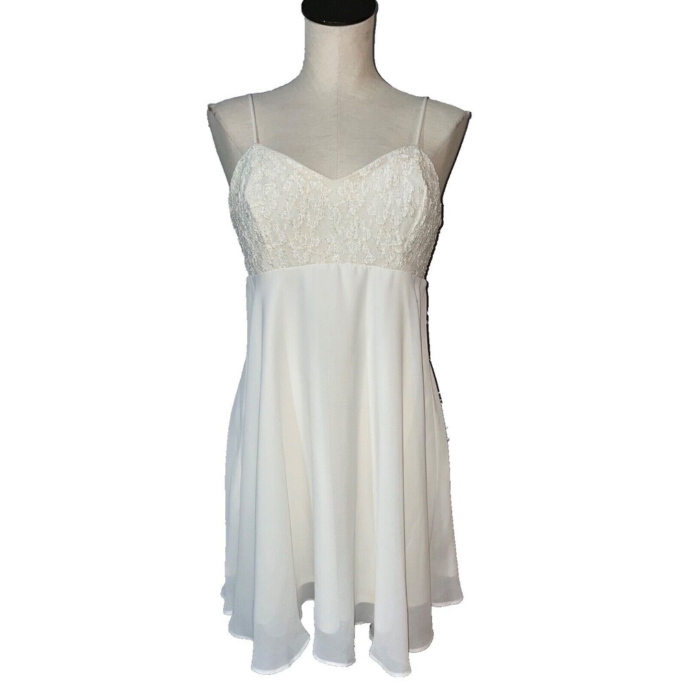 Rampage Women’s Vintage Babydoll Mini Dress size 11 Fairy Coquette Made in USA